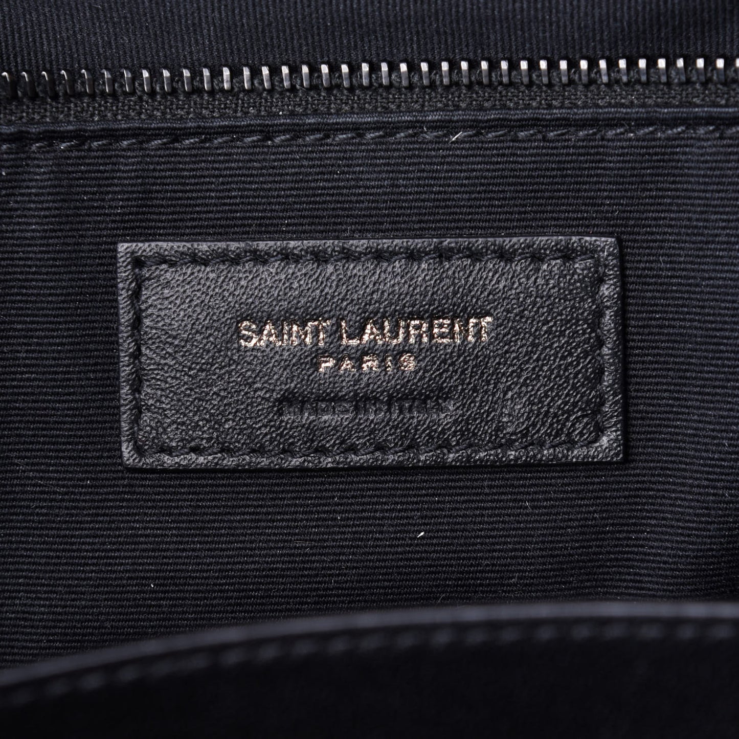 Crinkled Calfskin Matelasse Monogram Medium Niki Chain Satchel Black