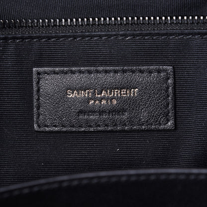 Saint Laurent Crinkled Calfskin Matelasse Monogram Medium Niki Chain Satchel Black 6 of 10