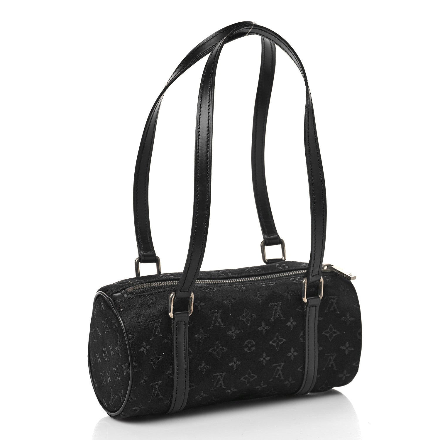 Louis Vuitton Satin Monogram Mini Papillon Black 3 of 8