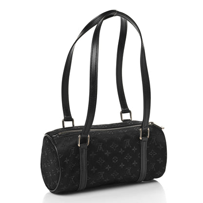 Louis Vuitton Satin Monogram Mini Papillon Black 3 of 8