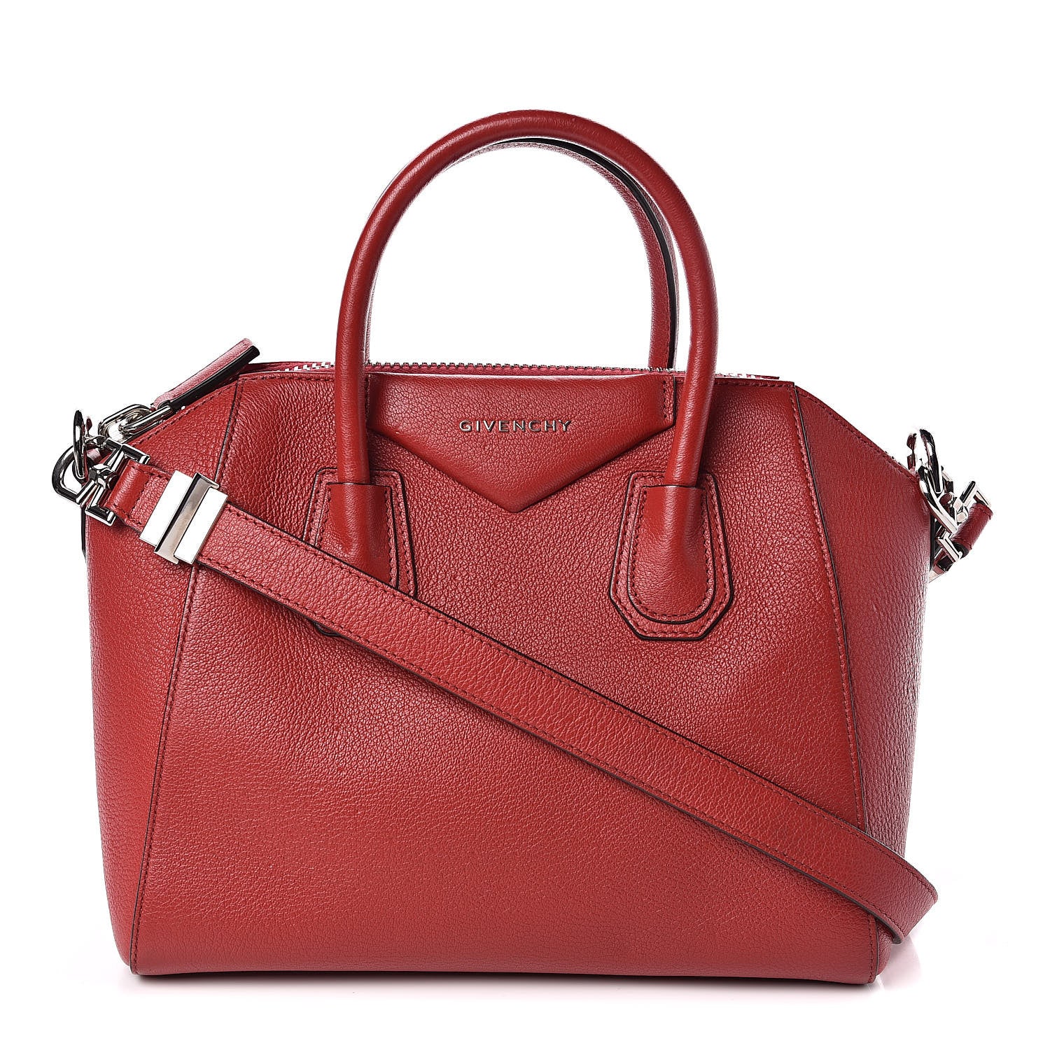 Givenchy Sugar Goatskin Small Antigona Bright Red 1 of 13