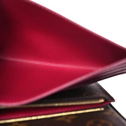 Louis Vuitton Monogram Pochette Felicie Chain Wallet Fuchsia 9 of 16