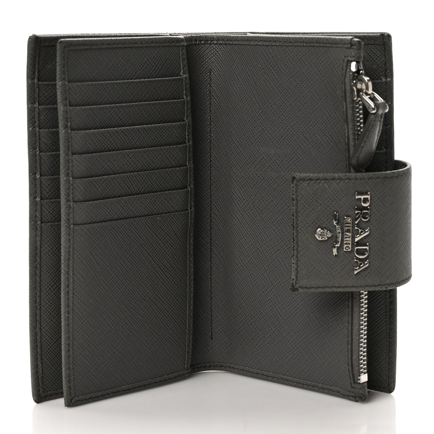 Saffiano Metal Medium Wallet Grey