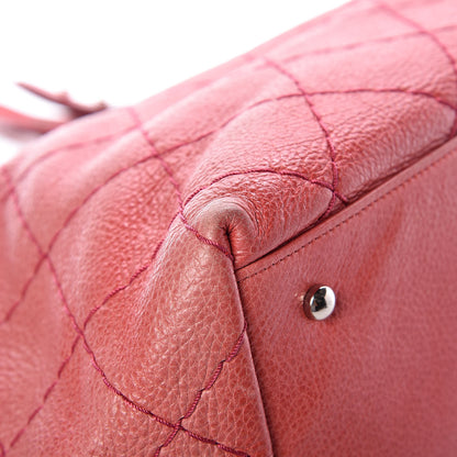 Chanel Glazed Calfskin XL On The Road Tote Pink 12 of 13