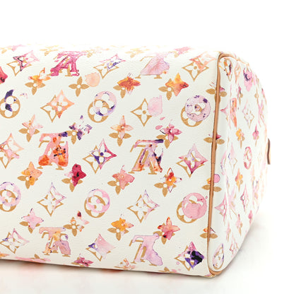Louis Vuitton Watercolor Aquarelle Speedy 35 White 9 of 10