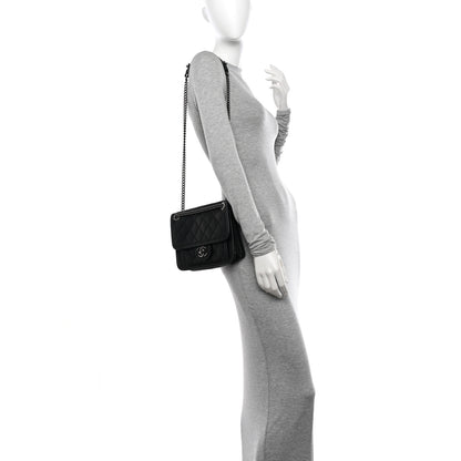 Chanel Calfskin Quilted Mini French Riviera Flap Black 2 of 10