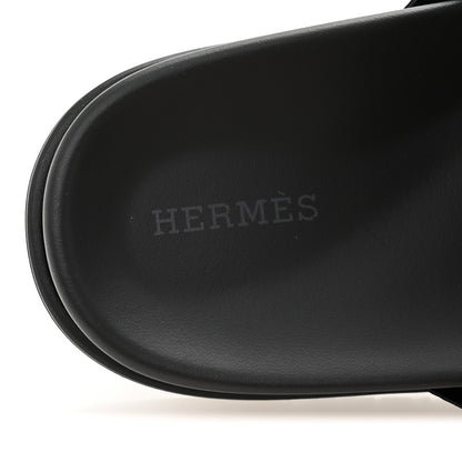 Hermes Nappa Extra Sandals 38 Black 8 of 9