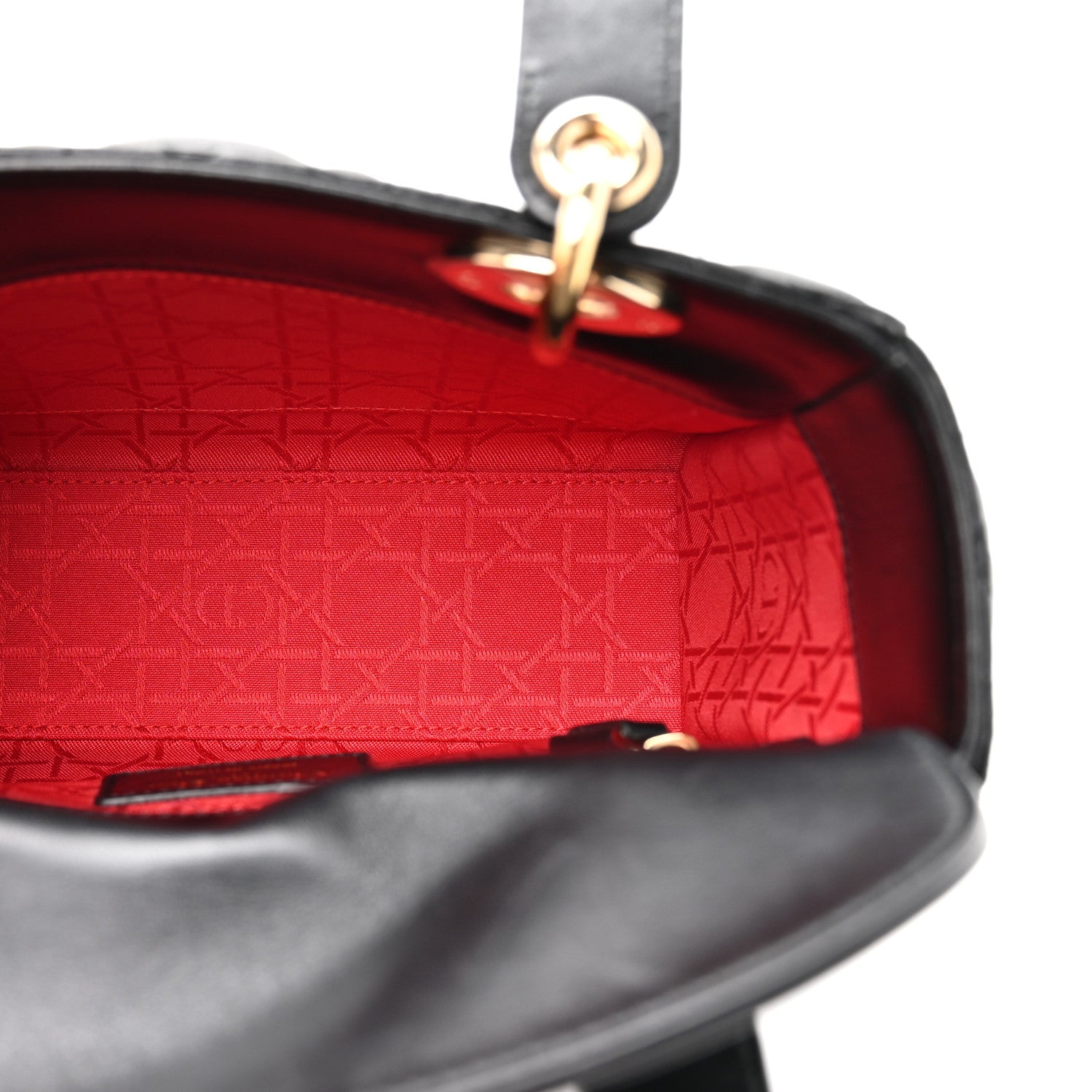 Christian Dior Lambskin Cannage Small Lucky Badges My Lady Dior Black 5 of 13