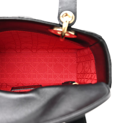 Christian Dior Lambskin Cannage Small Lucky Badges My Lady Dior Black 5 of 13