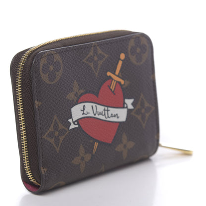 Louis Vuitton Monogram Travel Stickers Zippy Coin Purse 3 of 6
