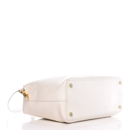 Tom Ford Calfskin Medium India Satchel Chalk 5 of 7