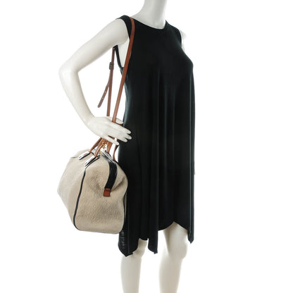 Fendi Tessuto Matelasse Chameleon Tote Ecru Black 2 of 7