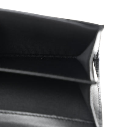 Chanel Lambskin Quilted Flap Baguette Crystal Card Holder Wallet Black 5 of 9