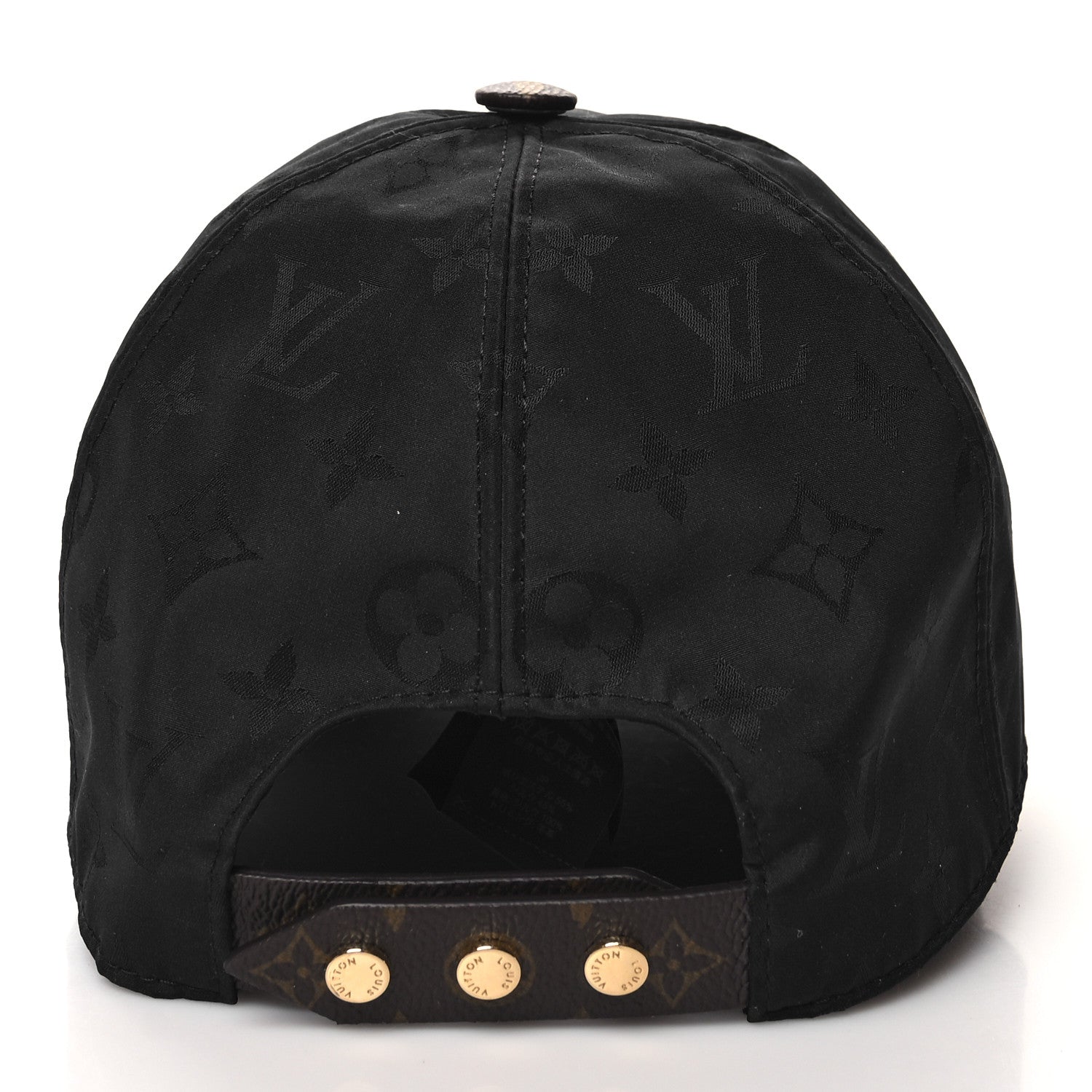 Louis Vuitton Polyester Silk Monogram LV Get Ready Cap M Black 5 of 8