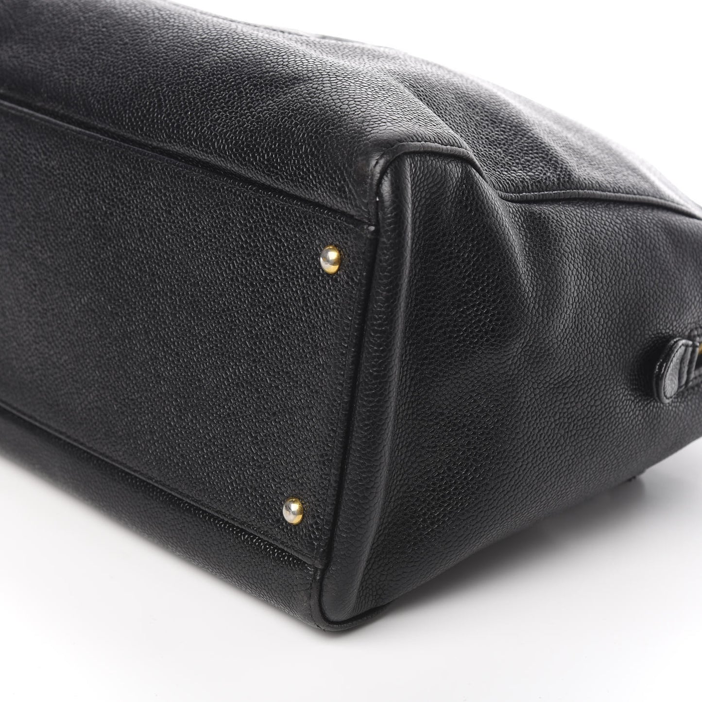Caviar Large CC Shoulder Bag Black