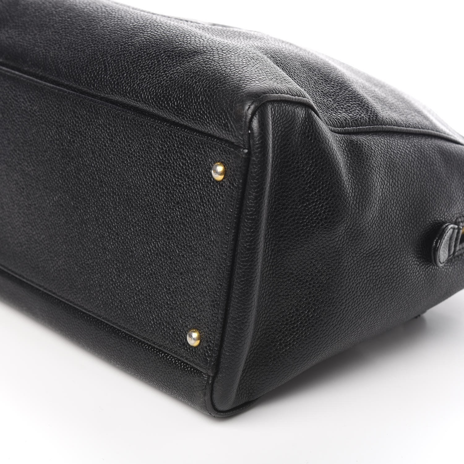 Chanel Caviar Large CC Shoulder Bag Black 9 of 10