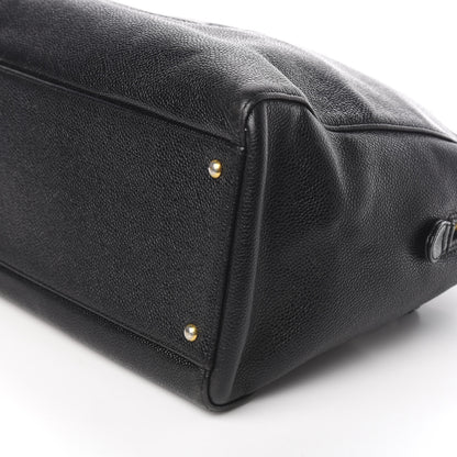 Chanel Caviar Large CC Shoulder Bag Black 9 of 10