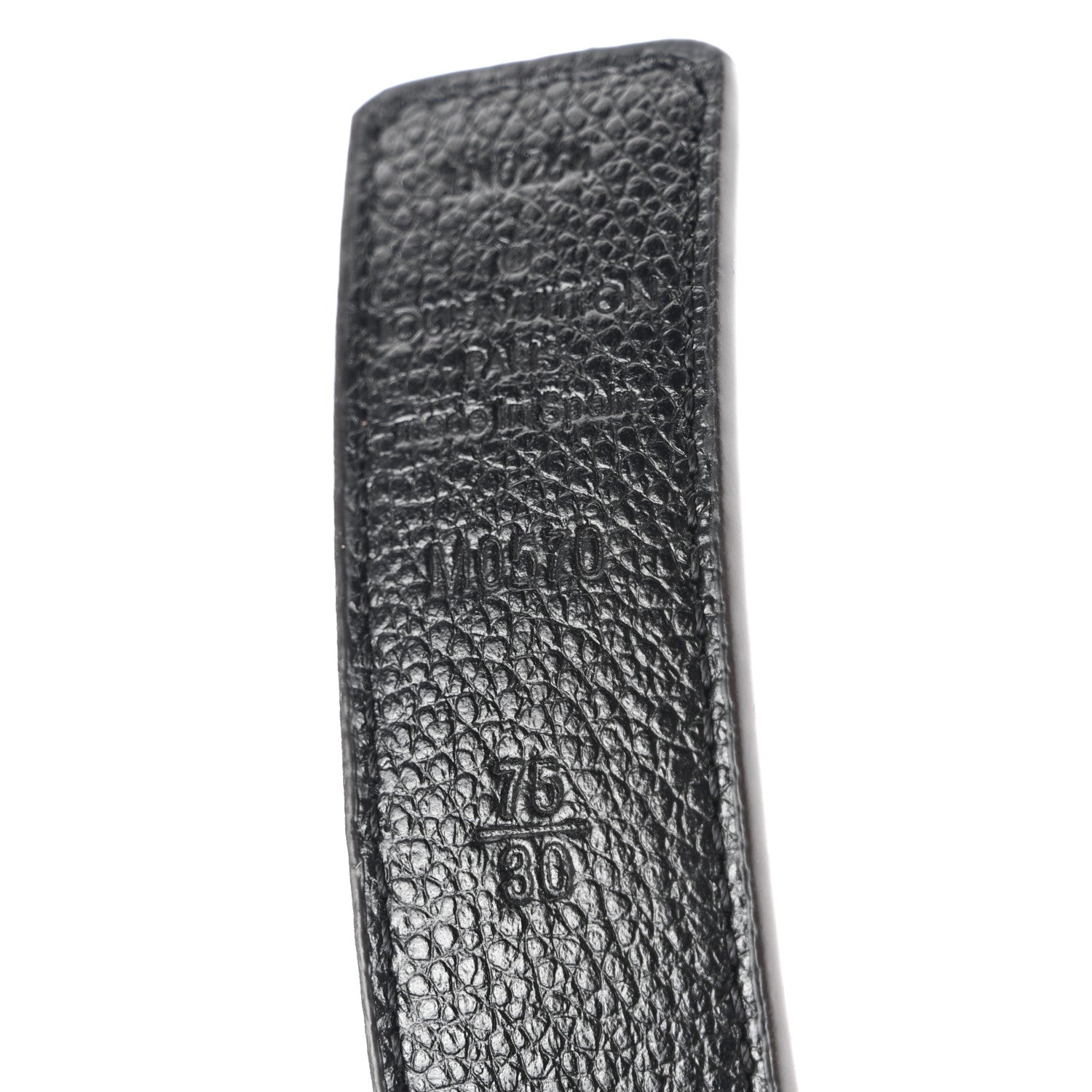 Louis Vuitton Calfskin Monogram 25mm LV Iconic Reversible Belt 75 30 Black 3 of 6
