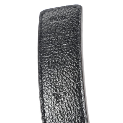 Louis Vuitton Calfskin Monogram 25mm LV Iconic Reversible Belt 75 30 Black 3 of 6