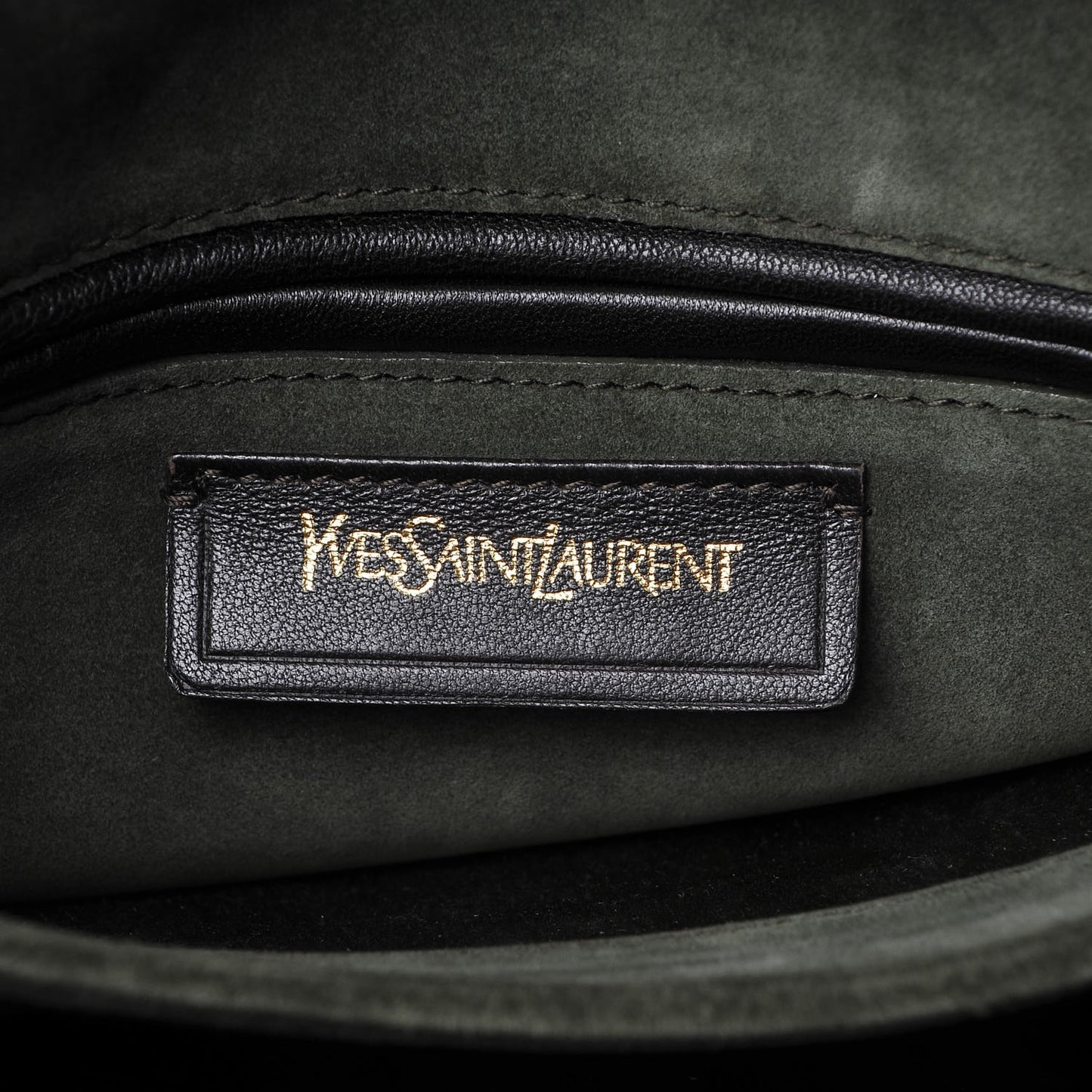 Suede Large ChYc Flap Bag Green