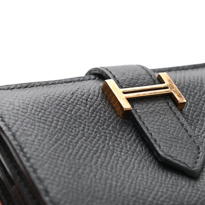 Hermes Epsom Mini Bearn Wallet Black 8 of 8