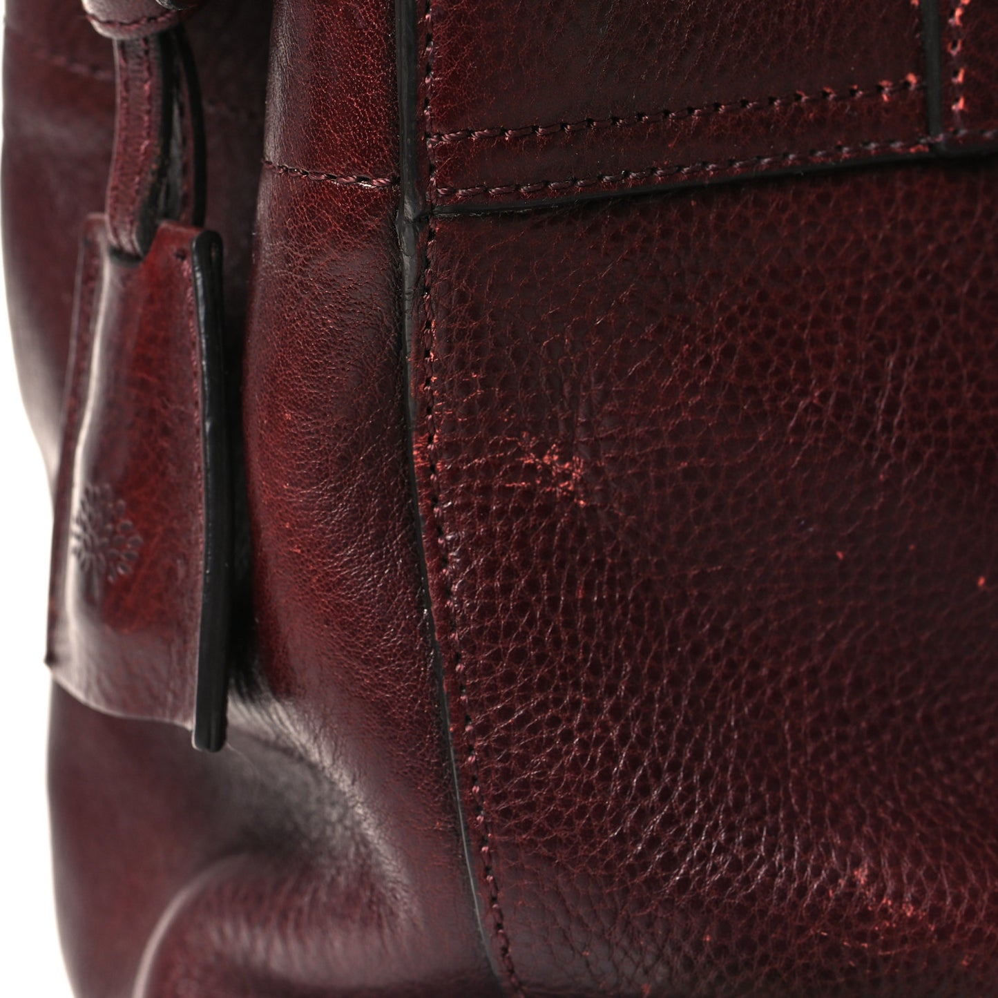 Natural Leather Cara Delevigne Convertible Satchel Oxblood