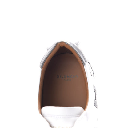 Givenchy Calfskin Reverse Logo Urban Street Sneakers 40 White Grey 7 of 10