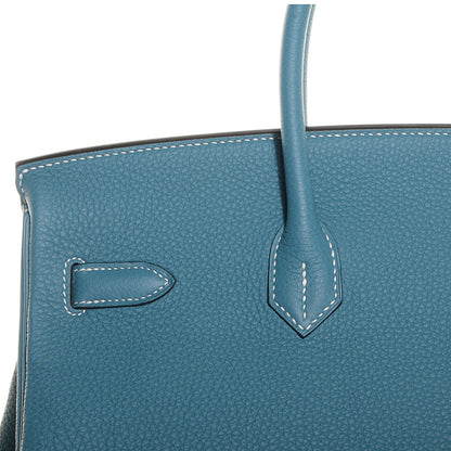 Hermes Togo Birkin 35 Blue Jean 25 of 26