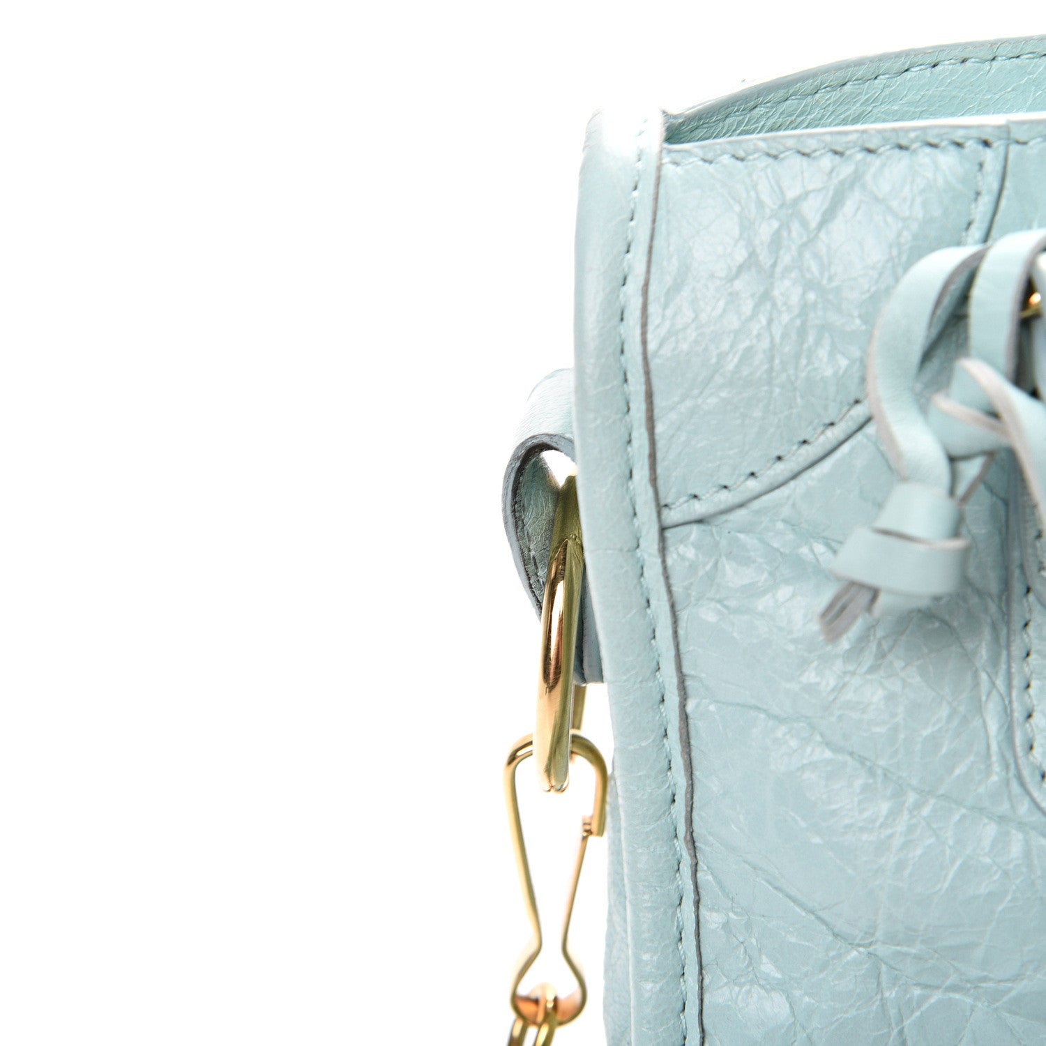 Balenciaga Agneau Classic Gold Hardware Mini City Bleu Maldives 15 of 15