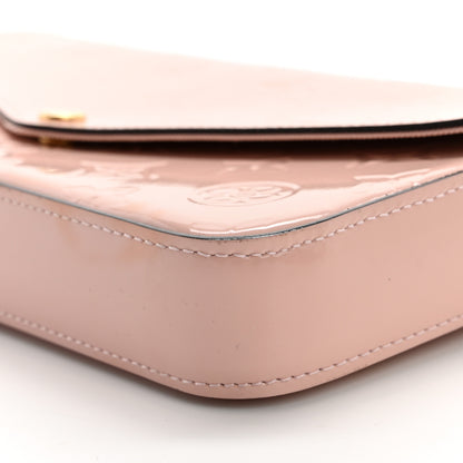 Louis Vuitton Vernis Felicie Chain Wallet Rose Ballerine 11 of 16