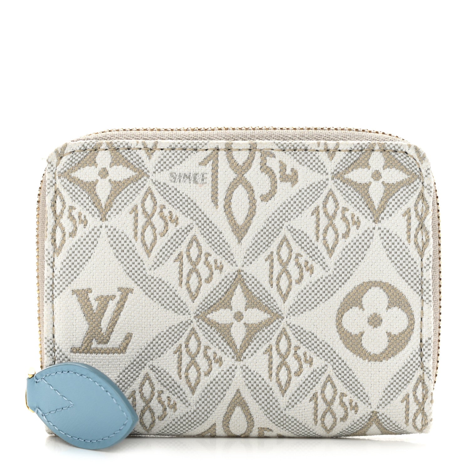 Louis Vuitton Jacquard Since 1854 Zippy Coin Purse Blue 1 of 7