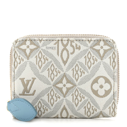 Louis Vuitton Jacquard Since 1854 Zippy Coin Purse Blue 1 of 7