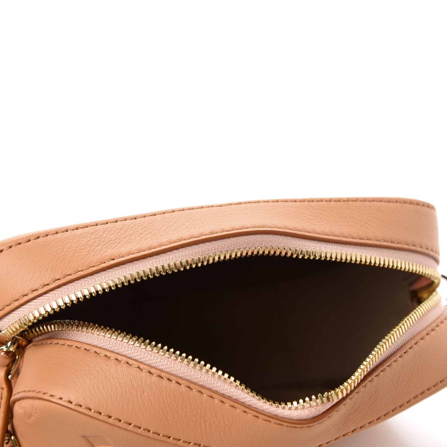MCM Calfskin Ottomar Monogram Klara Crossbody Bag Sandstone 5 of 9