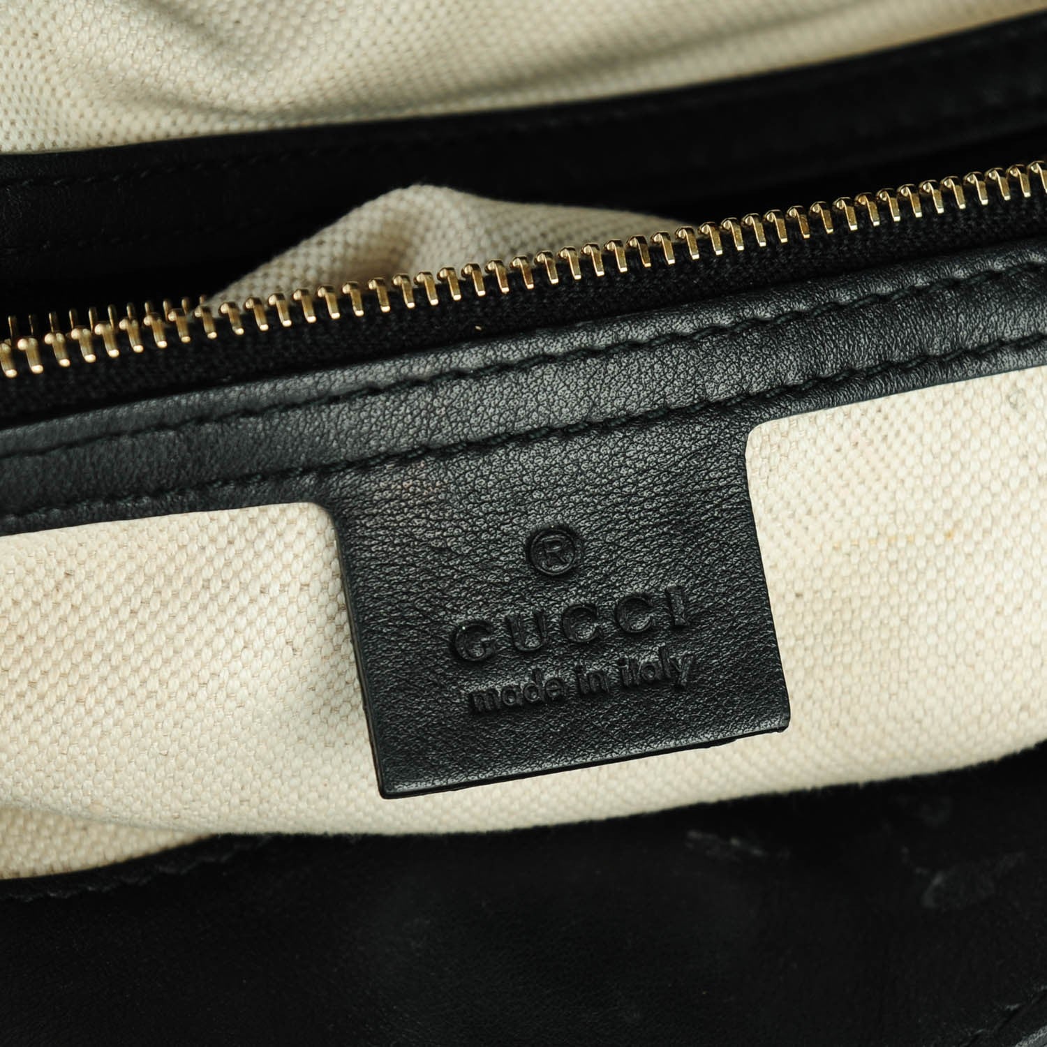 Gucci Guccissima Medium Bree Foldover Tote Black 6 of 7