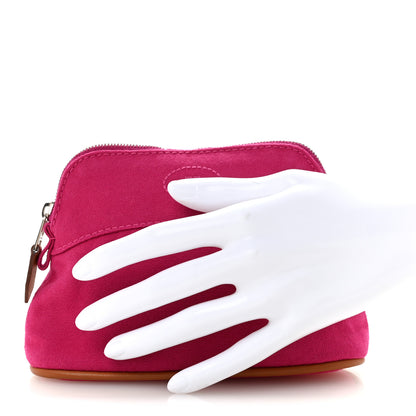 Hermes Cotton Canvas Mini Mini Bolide Travel Cosmetic Pouch Hibiscus 2 of 7