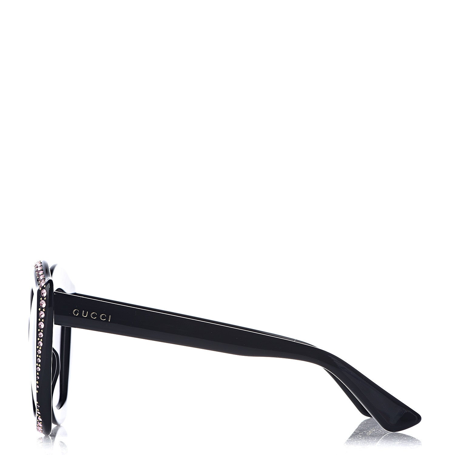 Gucci Crystal Cat Eye GG0118S Sunglasses Black 3 of 6