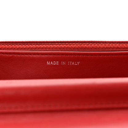 Chanel Lambskin Quilted Tri-Color Wallet On Chain WOC Red Blue 7 of 13