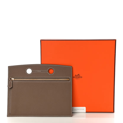 Hermes Togo Backpocket Pouch 30 Etoupe 10 of 10