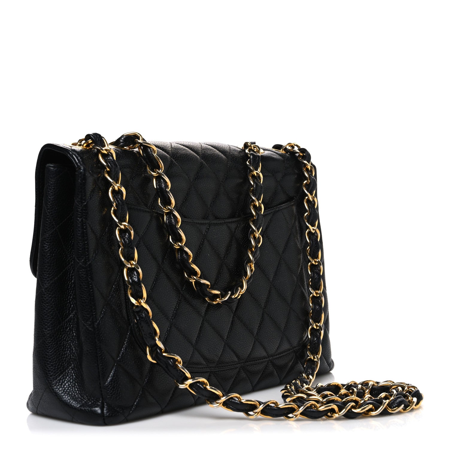 Chanel Caviar Jumbo Single Flap Black 3 of 10