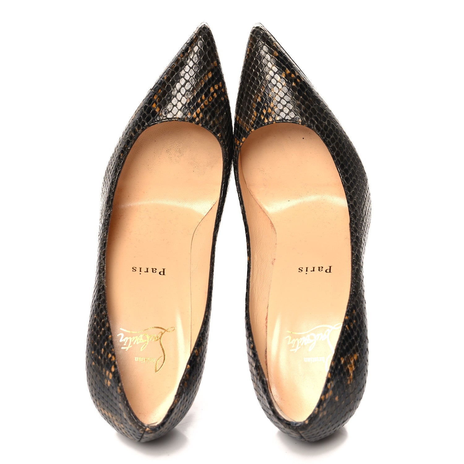 Christian Louboutin Calf Amazonia So Kate 100 Pumps 36.5 Dark Brown 2 of 9