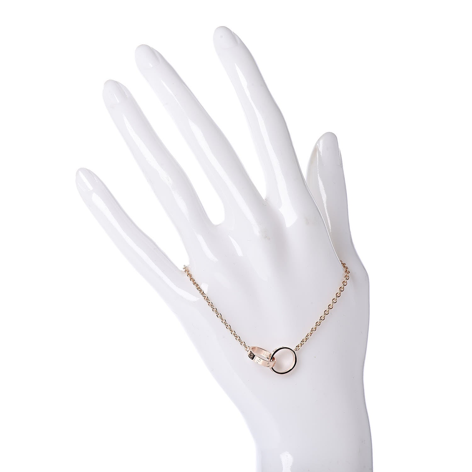 Cartier 18K Pink Gold Interlocking LOVE Bracelet 2 of 6