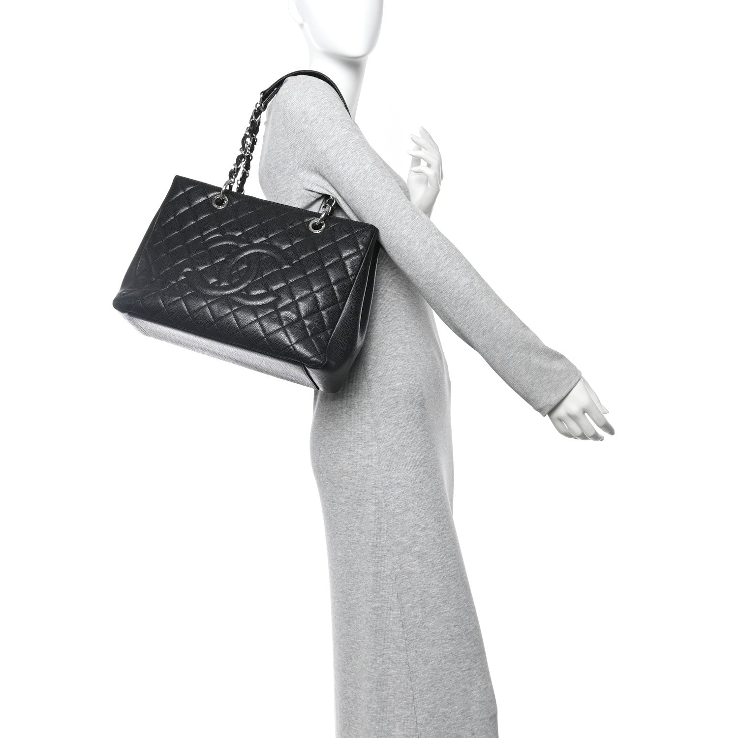 Chanel Caviar Quilted Grand Shopping Tote GST 2 of 10