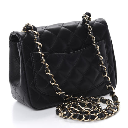 Chanel Lambskin Quilted Mini Square Flap Black 3 of 11