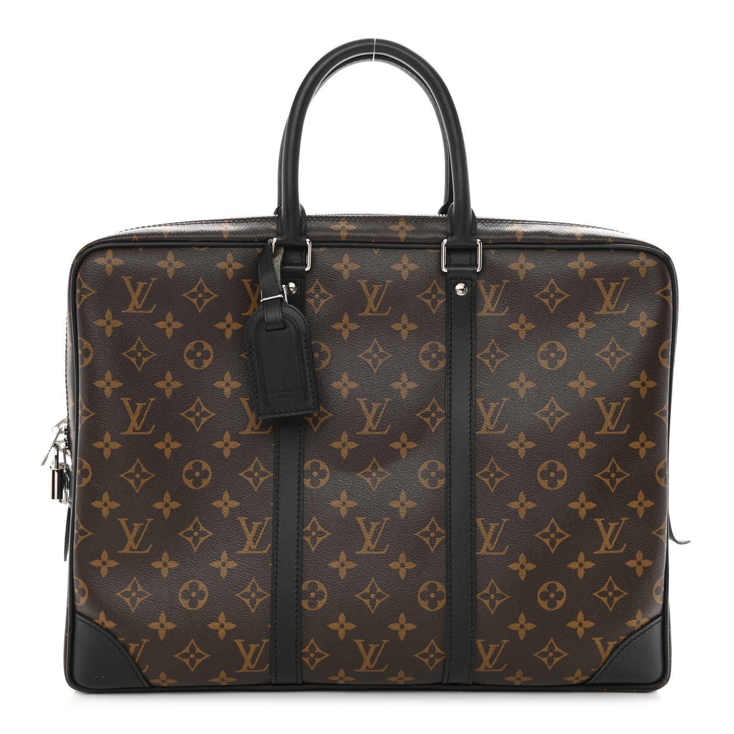Louis Vuitton Monogram Macassar Porte Documents Voyage Soft Briefcase 1 of 8