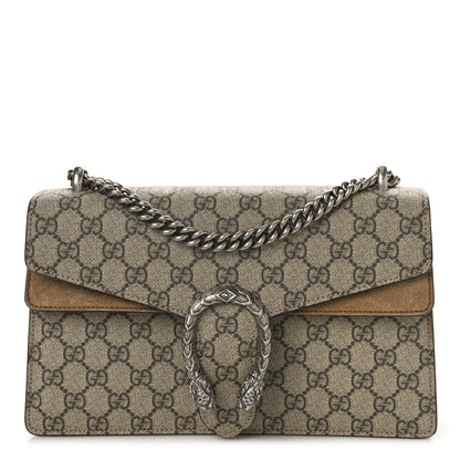 Gucci GG Supreme Monogram Small Dionysus Shoulder Bag Taupe 1 of 13