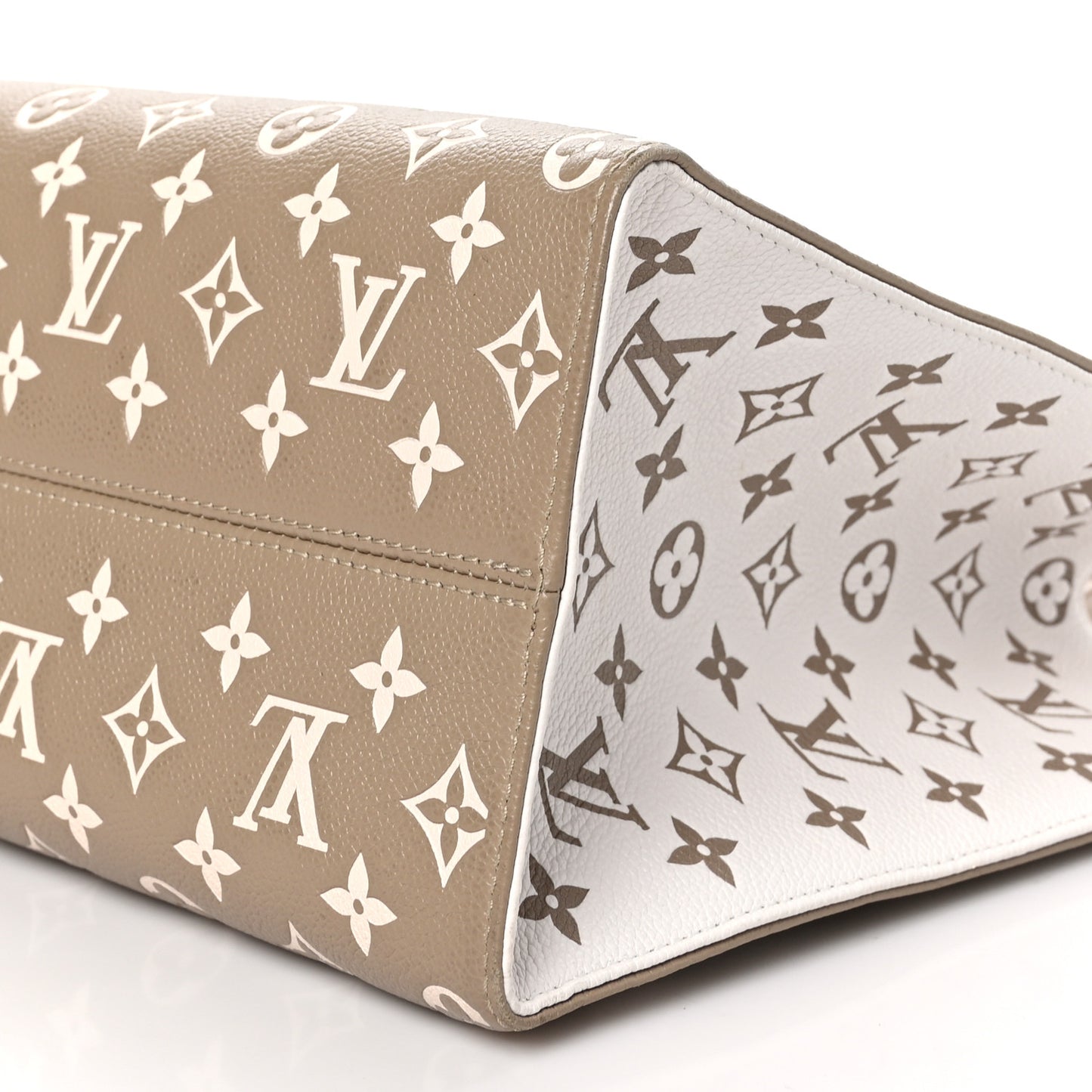 Empreinte Monogram Spring In The City Onthego MM Kaki Beige Cream
