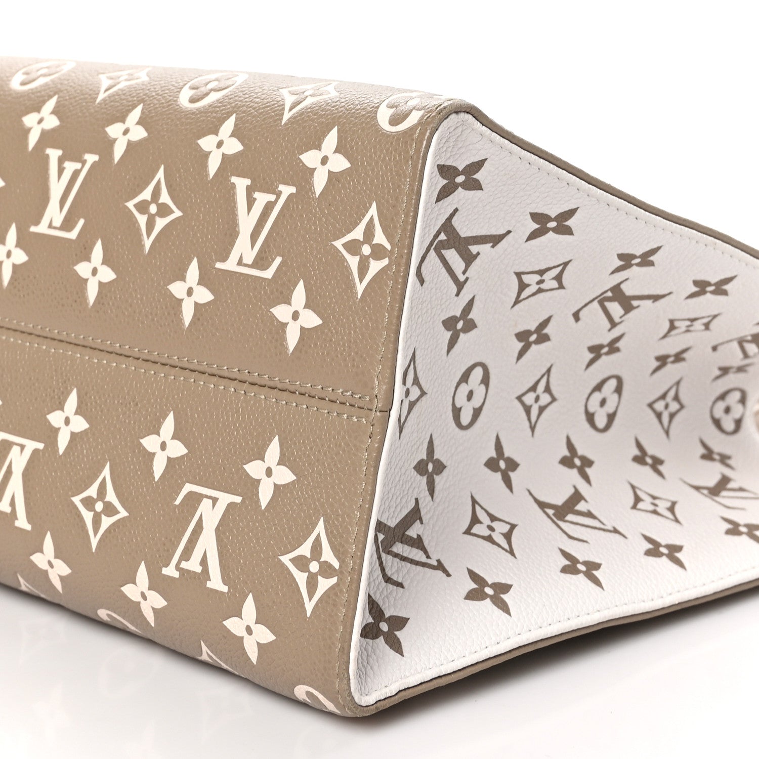 Louis Vuitton Empreinte Monogram Spring In The City Onthego MM Kaki Beige Cream 9 of 10