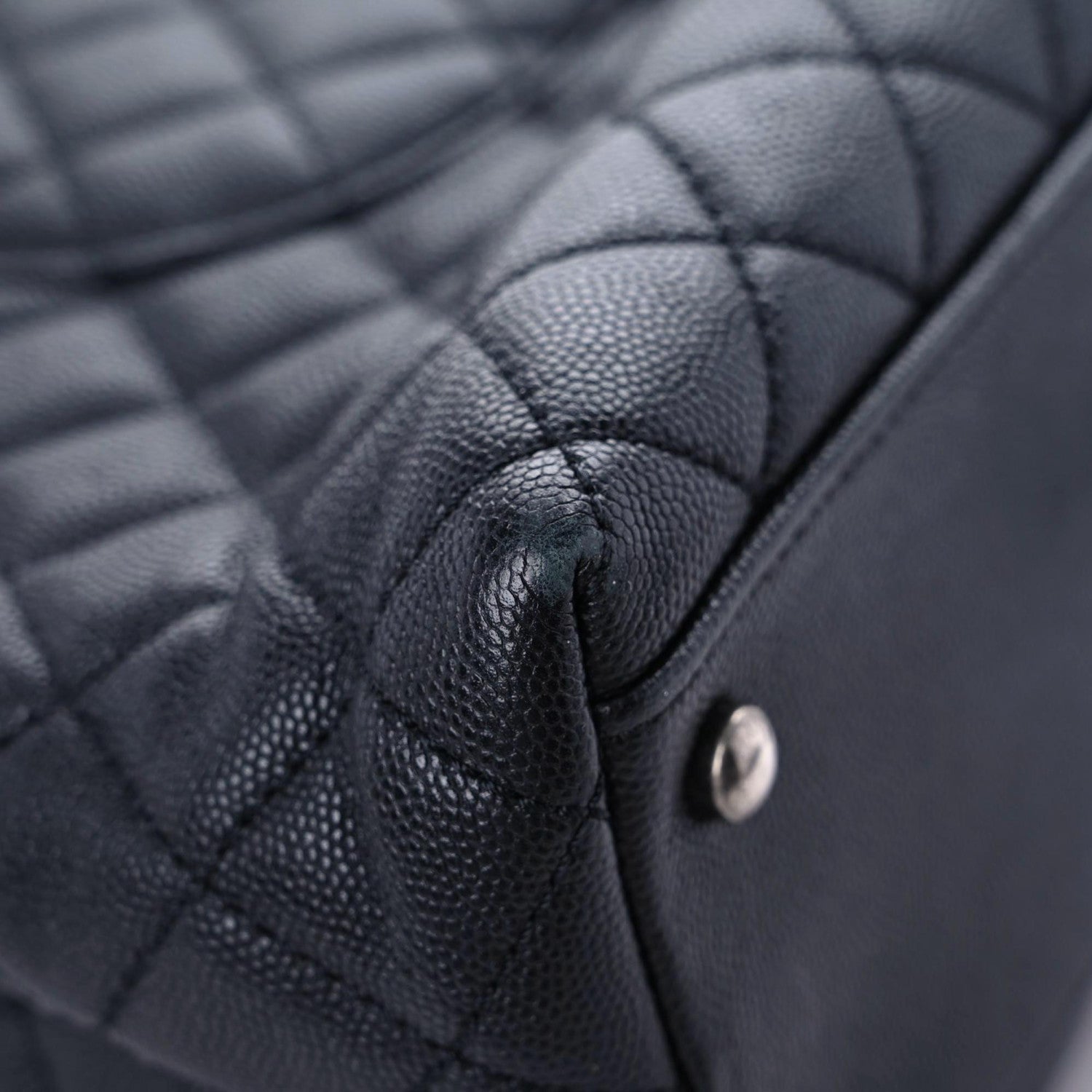 Chanel Caviar Lizard Quilted Large Coco Handle Flap Black 6 of 16