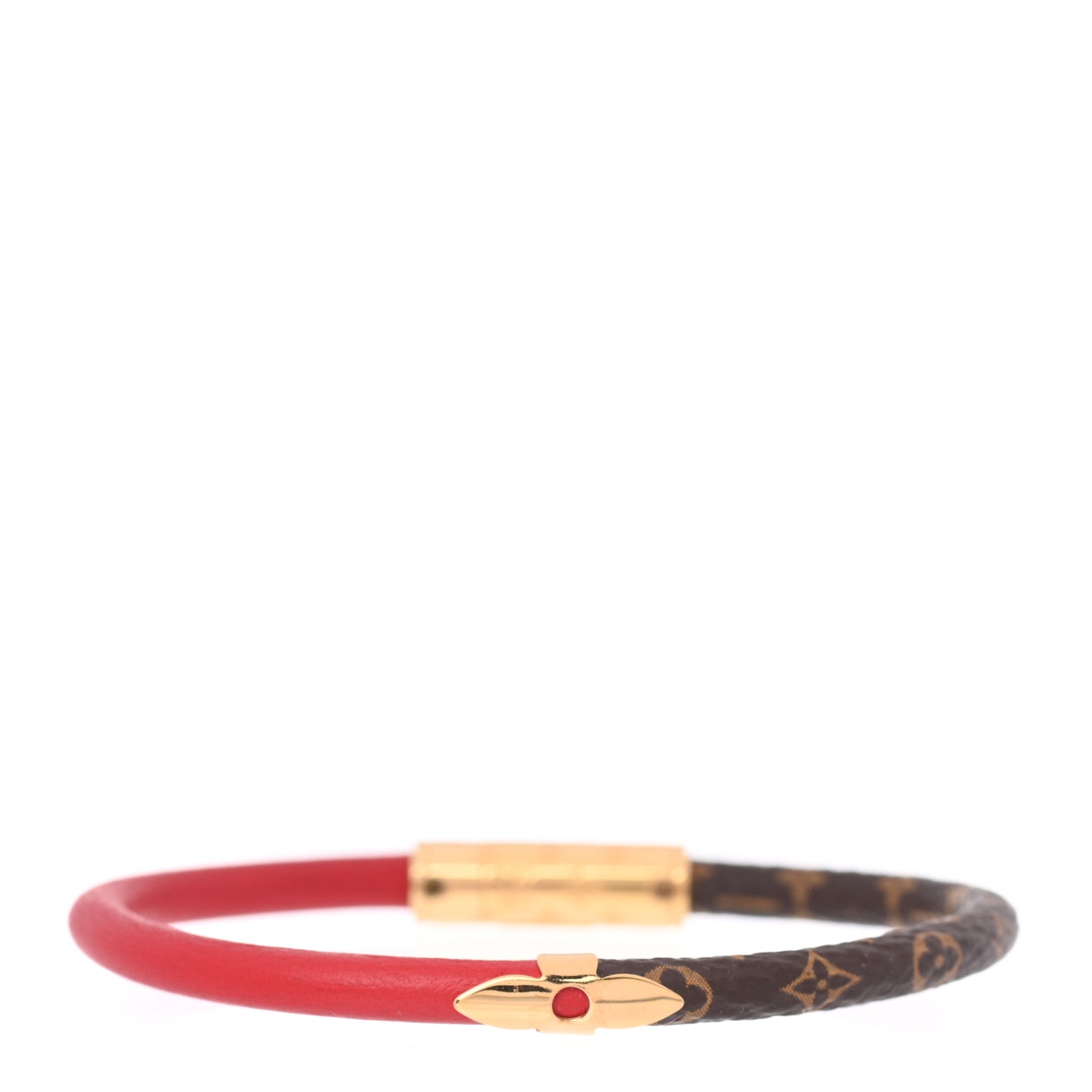 Louis Vuitton Monogram Daily Confidential Bracelet 19 Red 1 of 4