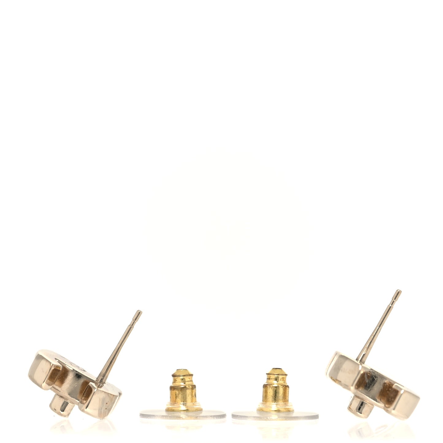 Metal CC Turnlock Earrings Gold